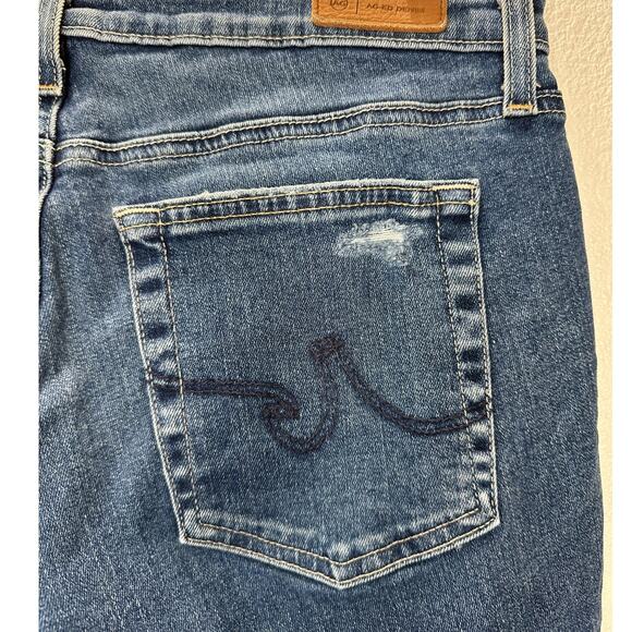 AG-ED Adriano Medium Light Wash Prima Crop Cigarette Leg Jeans 30 - Picture 8 of 16